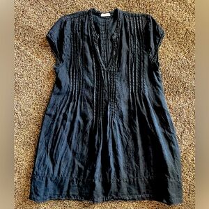 Free People CP Shades Regina Cap Sleeve Tunic Dress, 100% Linen, Large